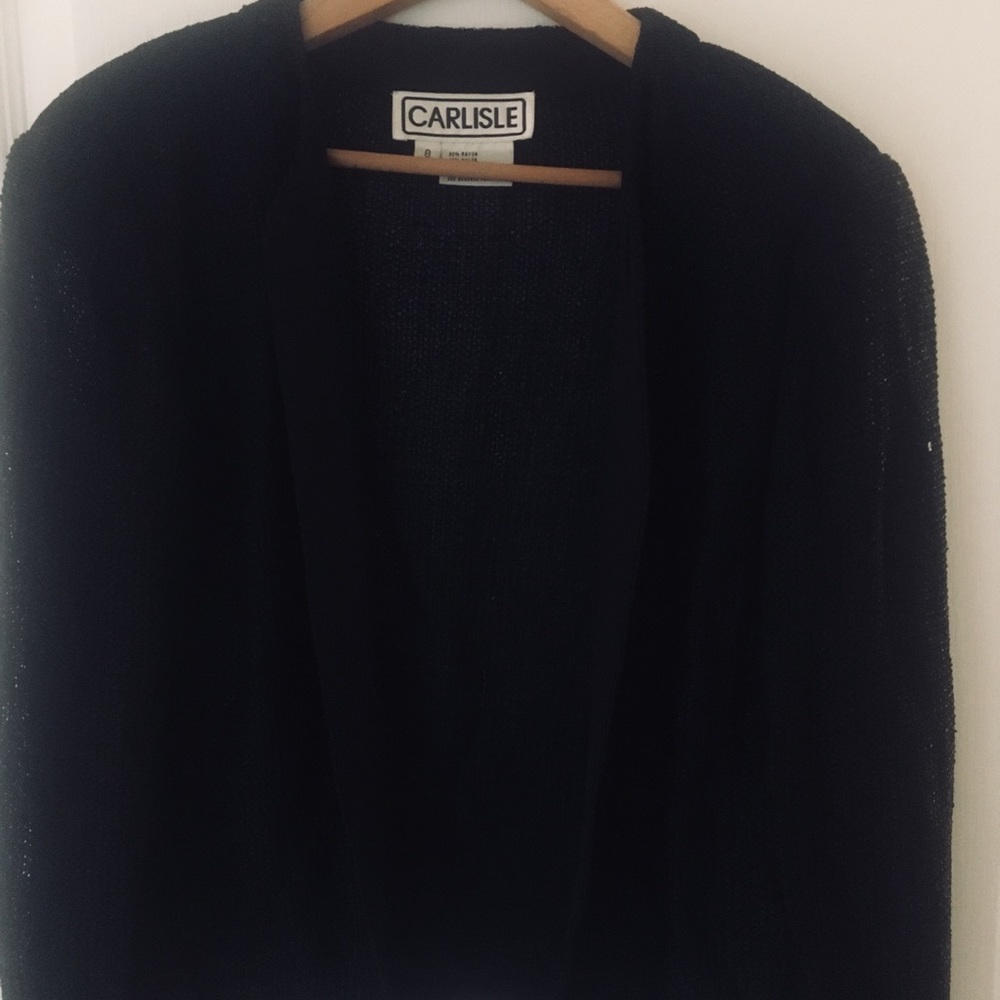 Carlisle Black open sweater /top